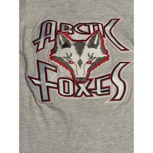 Vintage Arctic Foxes Hockey Jersey With Detailed Wolf Emblem & Player Number